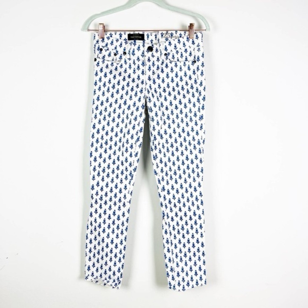 J crew Toothpick Patterned Pants